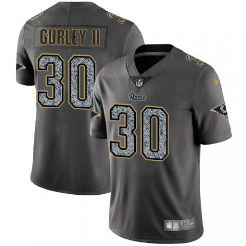 Men Los Angeles Rams #30 Gurley ii Nike Teams Gray Fashion Static Limited NFL Jerseys->buffalo bills->NFL Jersey
